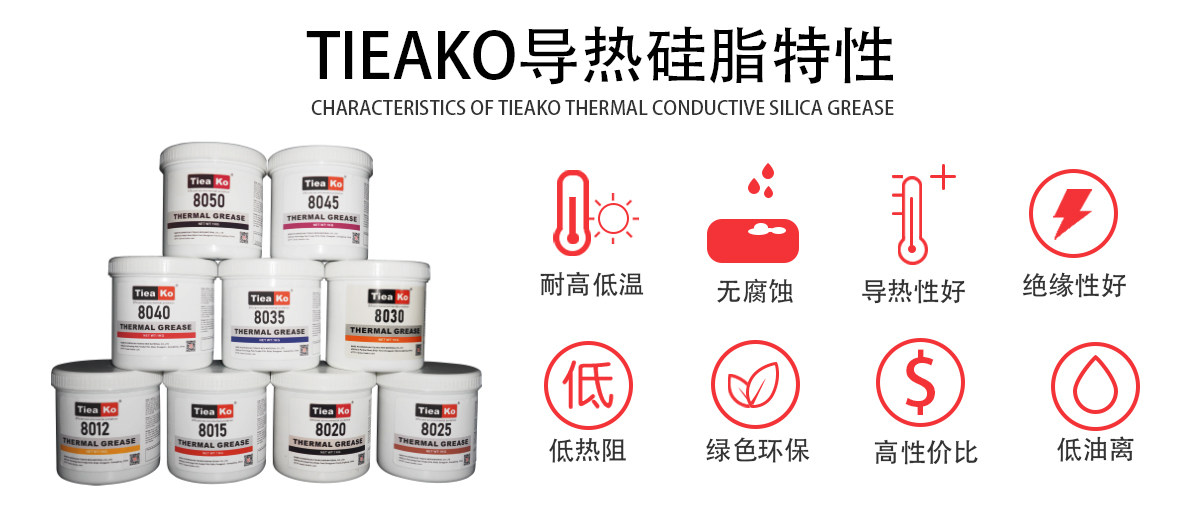 TK-8045導(dǎo)熱膏是一款高效導(dǎo)熱、耐高溫的導(dǎo)熱硅脂。TK-8045 產(chǎn)品特性